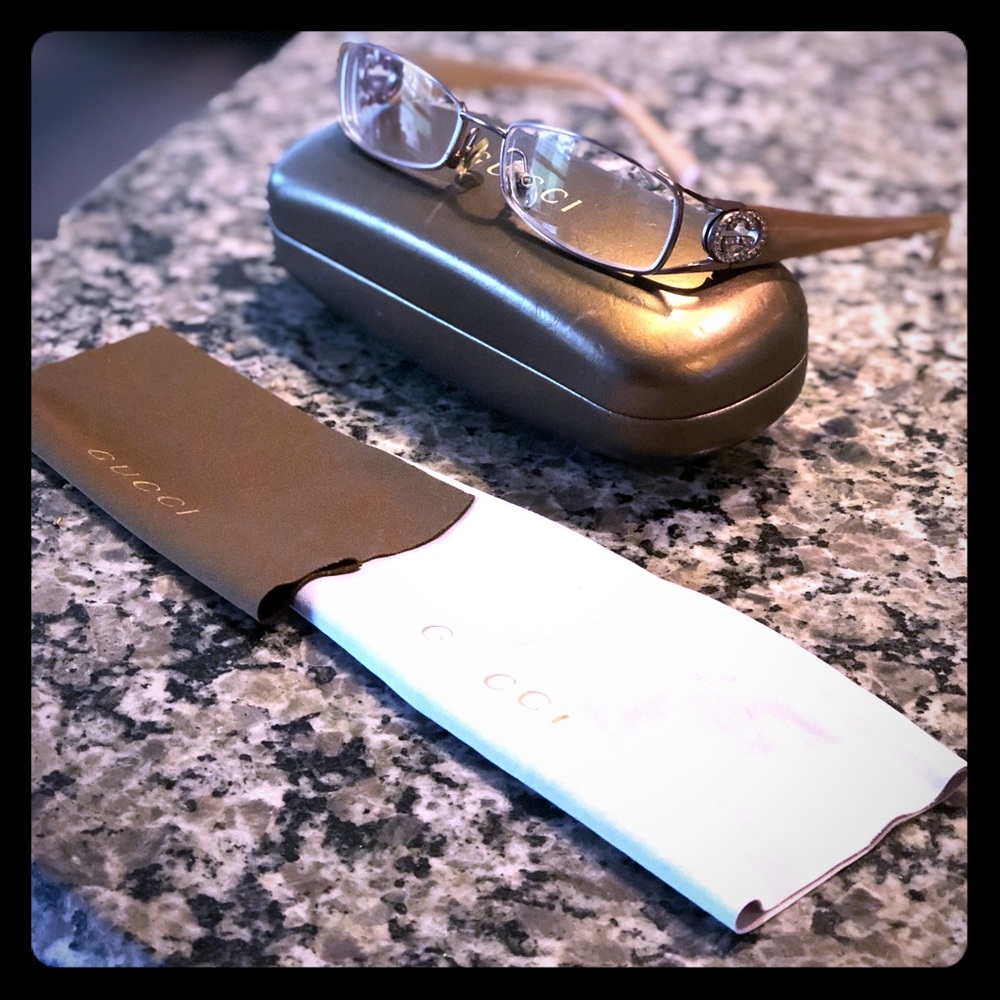 Authentic Gucci frames with prescription lenses.